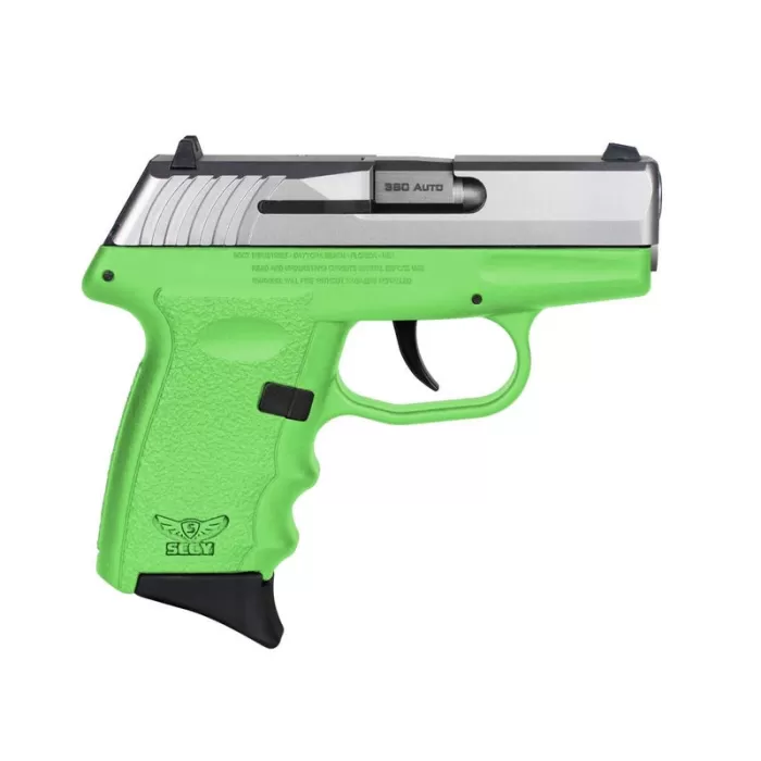 SCCY CPX-3 .380 ACP Semi Auto Pistol Stainless/Green SCCY CPX-3 .380 ACP Semi Auto Pistol Stainless/Green