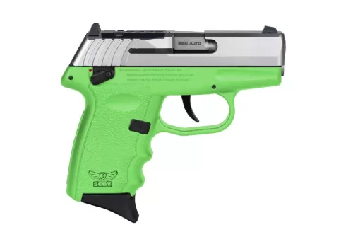 Sccy Industries Cpx-4, Sccy Cpx-4ttlgrdrg3 380 Tt Slide Lime Grip Sft 10r