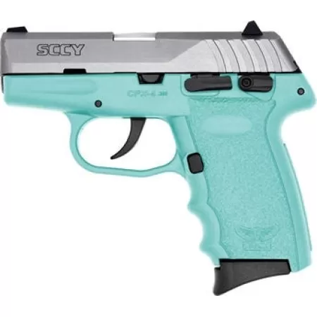 SCCY CPX-4 380 ACP, 2.96" Barrel, Sky Blue, 10rd