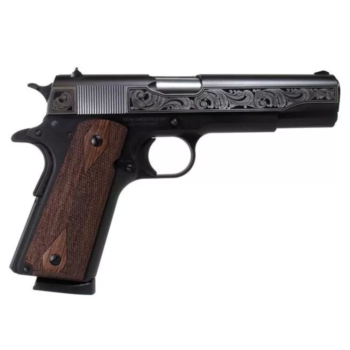 Sds Imports Tisas "Filigree Stainless Steel" 1911 A1 Service 45 Handgun .45 Acp 8Rd Magazine 5" Barrel Black Cerakote 1911A1S45FGB Sds Imports Tisas "Filigree Stainless Steel" 1911 A1 Service 45 Handgun .45 Acp 8Rd Magazine 5" Barrel Black Cerakote 1911A1S45FGB