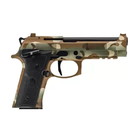 Beretta 92XI Combat 9mm, 4.7" Barrel, Multicam Cerakote, Black Grip, 18rd