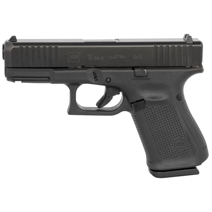 Glock G19 Gen5 AUS 9mm, 4.02" Barrel, Fixed Sights, Black, 3x 15rd Glock G19 Gen5 AUS 9mm, 4.02" Barrel, Fixed Sights, Black, 3x 15rd
