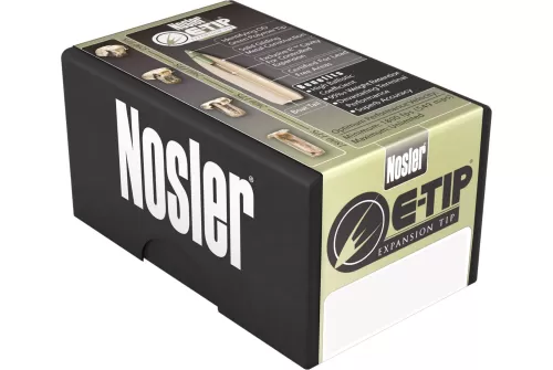 Nosler 40140 E-Tip  22 Nosler 55 gr E-Tip Lead-Free 20 Bx/ 10 Cs