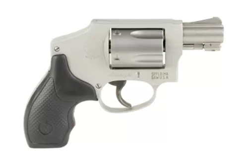 Smith & Wesson 642 Bundle 38 Special +P, 1.88" Barrel, Silver, Black Rubber Grip, 5rd