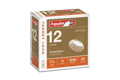 Aguila Competition 12 Gauge 2-3/4 inches 9 Shot 7/8 oz International Lead Shotshell, Birdshot, 25/Box - 1CHB1254