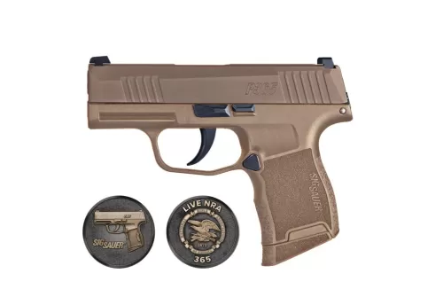 Sig Sauer P365 NRA Coyote Tan 9mm 3.1" Barrel 10-Rounds