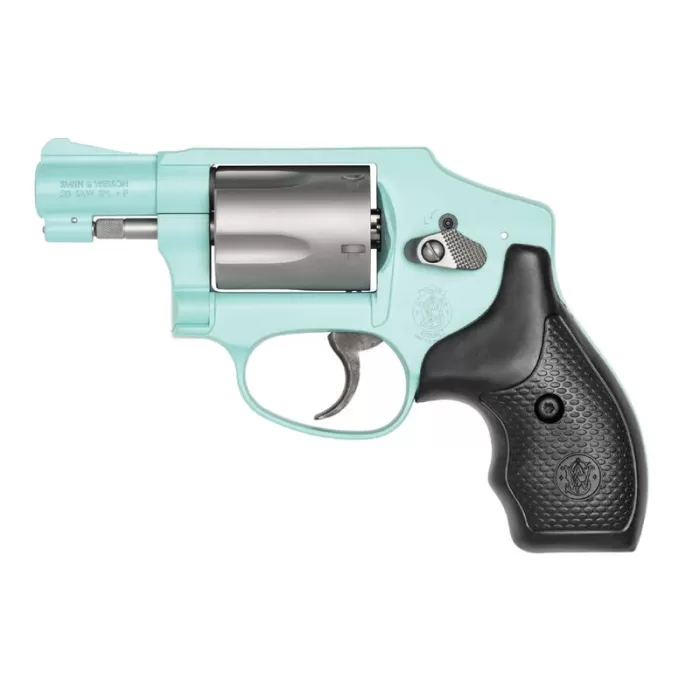 Smith & Wesson 642 Robins Egg Blue .38 Special 1.875" Barrel 5-Rounds Smith & Wesson 642 Robins Egg Blue .38 Special 1.875" Barrel 5-Rounds