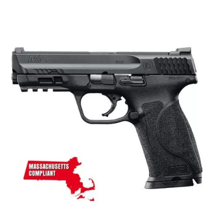 Smith and Wesson M&P9 M2.0 Black 9mm 4.25-Inch 10rd MA Compliant Smith and Wesson M&P9 M2.0 Black 9mm 4.25-Inch 10rd MA Compliant