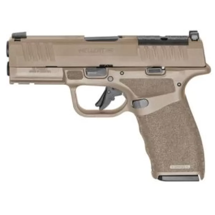 Springfield Hellcat Pro 9mm, 3.7" Barrel, Flat Dark Earth, Range Bag, 15rd Springfield Hellcat Pro 9mm, 3.7" Barrel, Flat Dark Earth, Range Bag, 15rd