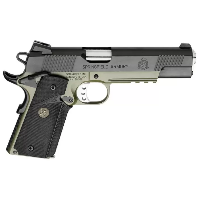 Springfield Loaded Operator MC Black / OD Green .45 ACP 5-inch 8Rds Springfield Loaded Operator MC Black / OD Green .45 ACP 5-inch 8Rds