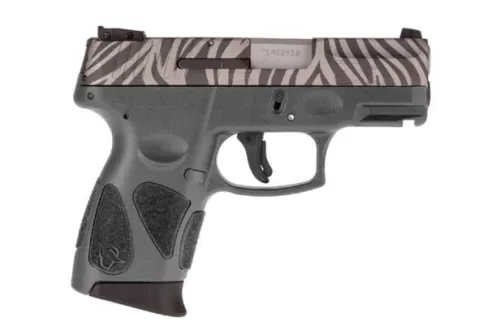 Taurus G2C 9mm Compact Pistol with Gray Frame and Zebra Cerakote Slide