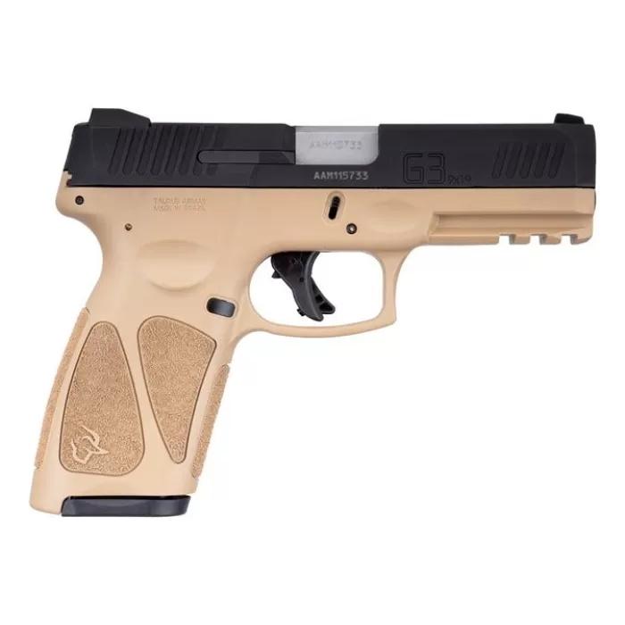 Taurus 1G3941T15 G3 9mm Luger 4" 15+1 Tan Matte Black Steel Slide Black Polymer Grip Taurus 1G3941T15 G3 9mm Luger 4" 15+1 Tan Matte Black Steel Slide Black Polymer Grip