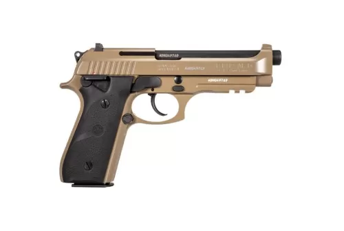 TAURUS PT92 9mm 5in 2x 17rd Mags FDE Pistol with Black Hogue Grips (1-92015AA-H)