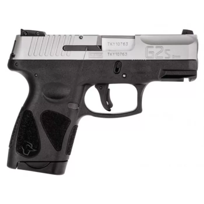 Taurus G2S 9mm Sub-Compact Pistol, Black & Stainless Steel - 1-G2S939
