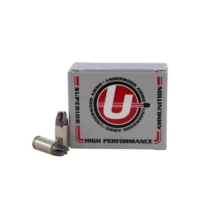Underwood Hunting & Self Defense Handgun Ammunition 9mm Luger(+P) 90gr 1475 fps 20/ct Underwood Hunting & Self Defense Handgun Ammunition 9mm Luger(+P) 90gr 1475 fps 20/ct