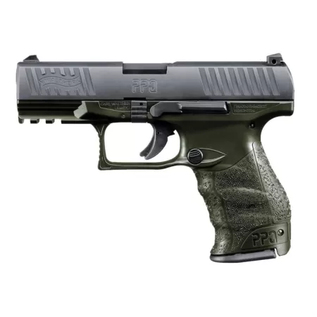 Walther Arms Ppq M2 9Mm OD Green 15+1 4" 2819252 723364210907