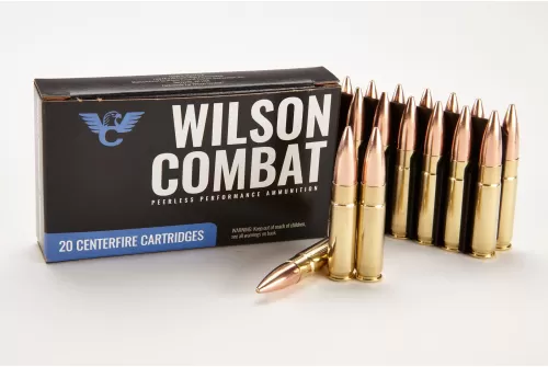 Wilson Combat Sierra .300 AAC Blackout 220 Grain Hollow Point Boat Tail Brass Cased Pistol Ammunition, 20 Round, A300BLK-220-HPBT-20RD