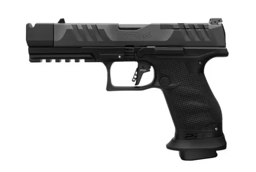 Walther PDP Pro-X 9mm, 4.6" Threaded Barrel, Black, PMM Compensator, 18rd