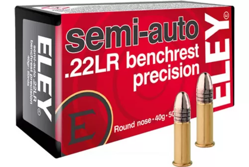 ELEY PRECISION 22LR 40GR. SEMI AUTO BENCHREST 50 PACK