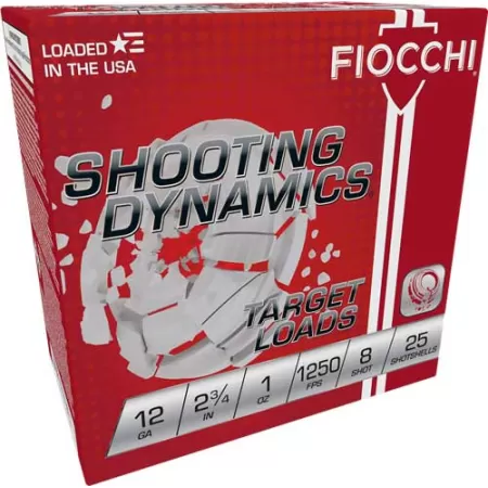 FIOCCHI Shooting Dynamics 12ga 2 3/4" 1oz     #8 12SD1X8