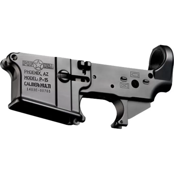 Patriot Ordnance Factory Patriot Ordnance Factory P-15 Lower Receiver, Mil-Spec Stripped, Black 00729 Patriot Ordnance Factory Patriot Ordnance Factory P-15 Lower Receiver, Mil-Spec Stripped, Black 00729