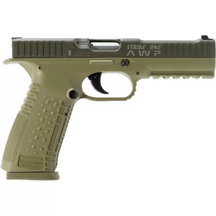 American Precision Strike ONE 9mm, 5" Barrel, OD Green, 17rd American Precision Strike ONE 9mm, 5" Barrel, OD Green, 17rd