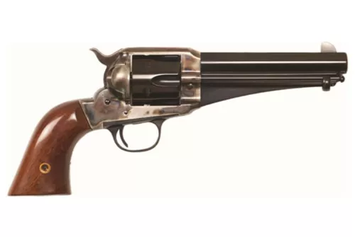 Cimarron 1875 Outlaw .44-40 Win, 5.5" Barrel Walnut Grips, Color Case Hardened, 6rd
