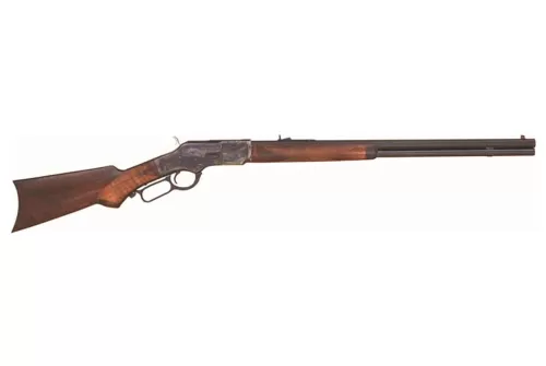 Cimarron 1873 Deluxe .45lc - 24" Octagon Cc/blued Pg Walnut