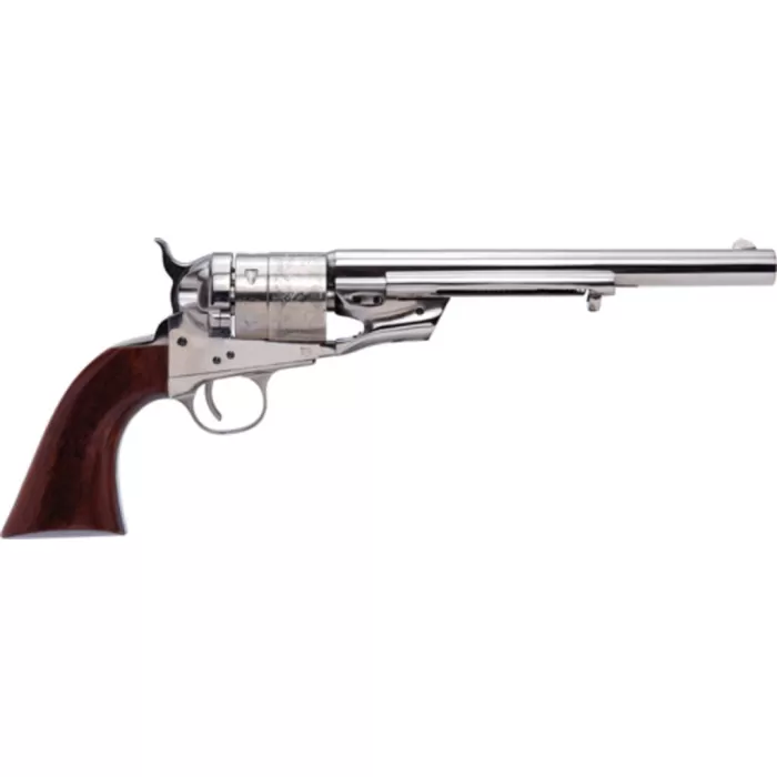 Cimarron 1860 Richards-mason Typ2 .45 Long Colt 8" 6rd Nickel Walnut Cimarron 1860 Richards-mason Typ2 .45 Long Colt 8" 6rd Nickel Walnut
