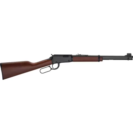 Henry H001Y22M Classic Youth 22 WMR 10+1 16.50" Blued Barrel, Black Aluminum Grooved Receiver, American Walnut Straight Grip Stock
