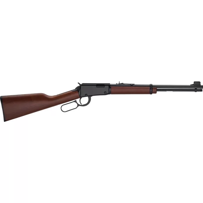 Henry H001Y22M Classic Youth 22 WMR 10+1 16.50" Blued Barrel, Black Aluminum Grooved Receiver, American Walnut Straight Grip Stock