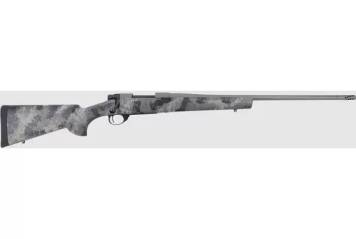 Howa 1500 Fence Line, 25 Creedmoor, 22" Tungsten Threaded Barrel, Tungsten Receiver, Gray Light Camo Fixed Stock, 5rd