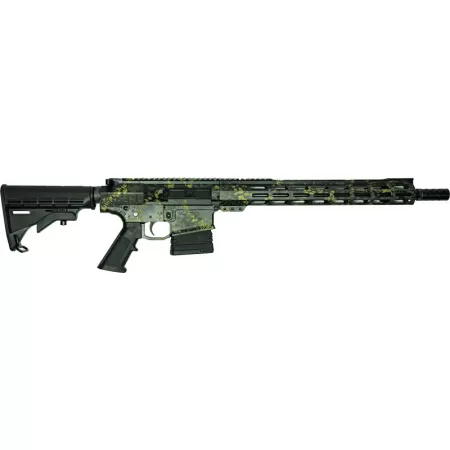 W/ 5 KNIVES LICHEN BLACKGLFA AR10 RIFLE 308 BUNDLE 16"