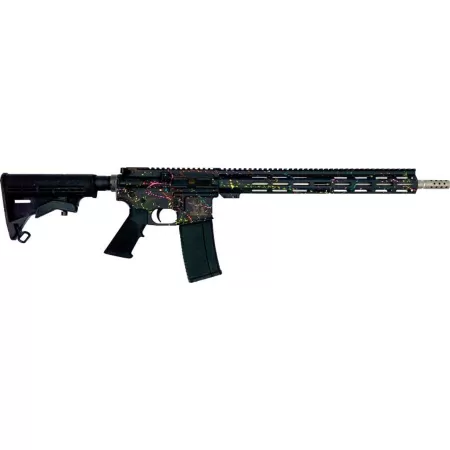 GLFA Gl-15 RIA 223 Wylde, 16" Barrel, ORC Sbtb Splatter Black, Stainless, 30rd