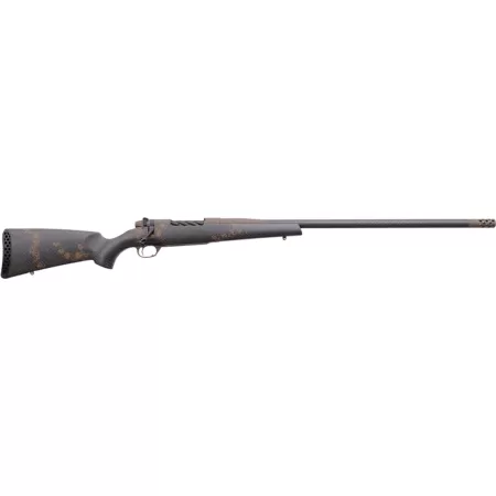 Weatherby Mark V, Backcountry 2.0, 6.5 Creedmoor, 22" Barrel, Fluted Steel Barrel, #1 Contour Patriot Brown, Dark Green and Brown Sponge Accents, Exposed Carbon Fiber Stock, 4rd