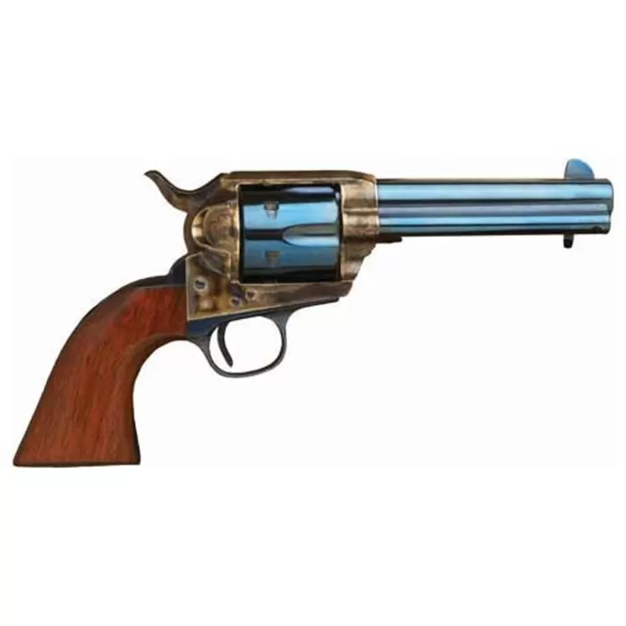 Cimarron P-Model 45 Long Colt, 4.75" Barrel, Case Hardened/Charcoal Blue/Walnut, 6rd Cimarron P-Model 45 Long Colt, 4.75" Barrel, Case Hardened/Charcoal Blue/Walnut, 6rd