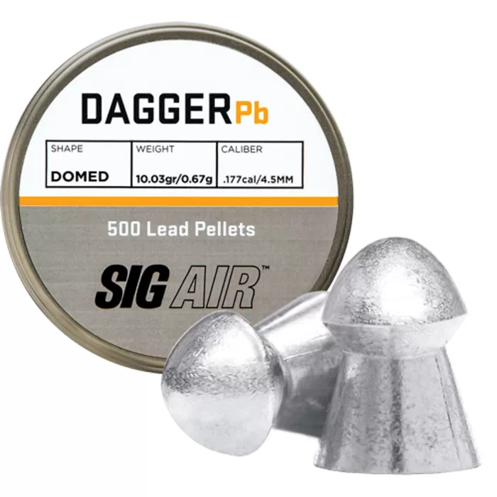 Sig Sauer .177 Pellet Blister Pack, Domed, Lead, 10.03Gr, 500rd Pack