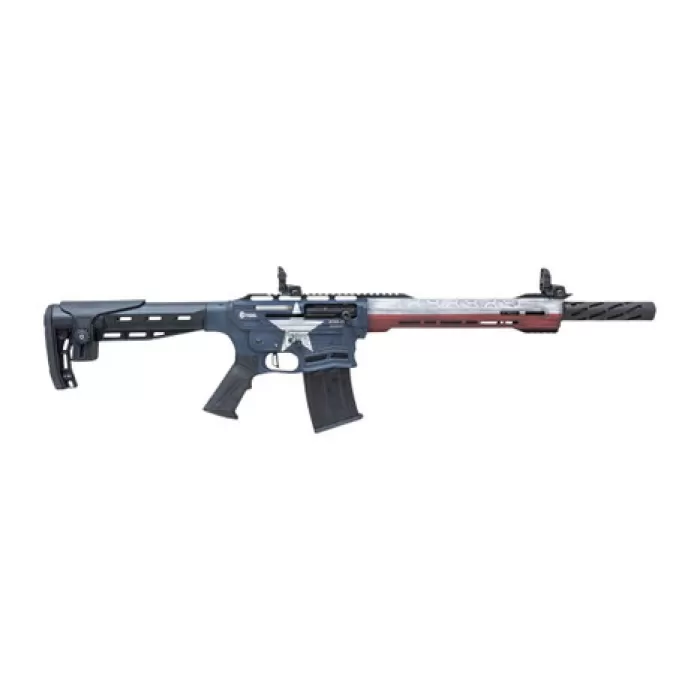 Citadel CBOSS2512-TEX Boss25  12 Gauge 3" 5+1 18.75" Threaded Barrel, Texas Flag Steel Receiver w/Picatinny Rail, Adj Comb Synthetic Butt Stock, Picatinny Rail Forend, Polymer Grip
