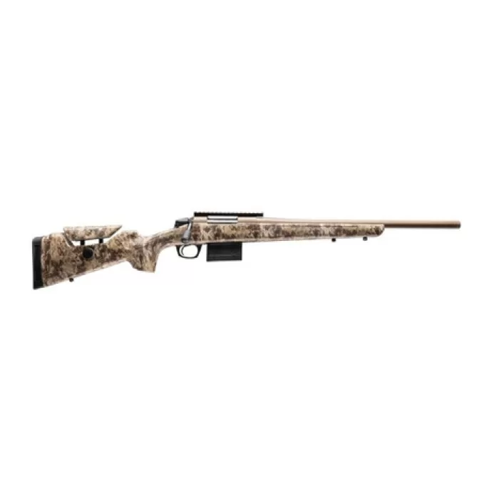CVA CR4052 Cascade Varmint Hunter 22-250 Rem 10+1 20" Flat Dark Earth Cerakote Threaded Barrel & Receiver w/Picatinny Rail, Krytek Highlander Adj Comb & LOP Synthetic Stock