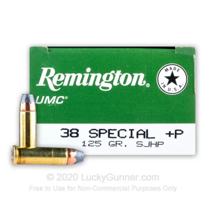 Remington UMC 38 Special +P Ammo 125 Grain Jacketed Hollow Point Case of 500 (10 Boxes of 50) Remington UMC 38 Special +P Ammo 125 Grain Jacketed Hollow Point Case of 500 (10 Boxes of 50)