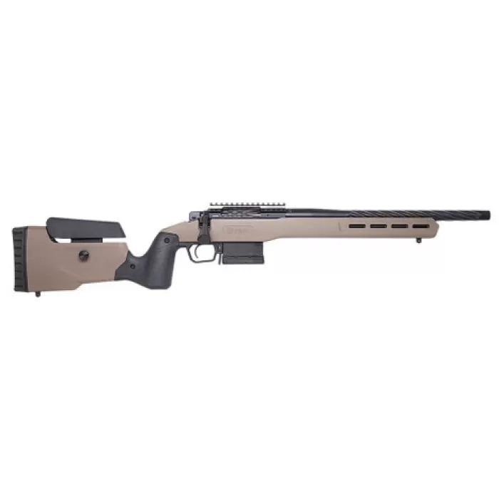 Cnc Firearms CNCFX722CM Faxon FX7 22 Creedmoor 5+1 16" Black Spiral Fluted Threaded Barrel, Black Receiver w/Picatinny Rail, MDT Flat Dark Earth Polymer Stock Cnc Firearms CNCFX722CM Faxon FX7 22 Creedmoor 5+1 16" Black Spiral Fluted Threaded Barrel, Black Receiver w/Picatinny Rail, MDT Flat Dark Earth Polymer Stock