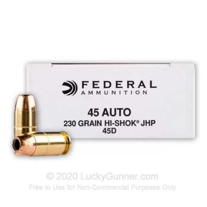 Federal LE 45Acp 230Gr Hi-Shok Jhp 50Rd 45D 029465089047 Federal LE 45Acp 230Gr Hi-Shok Jhp 50Rd 45D 029465089047