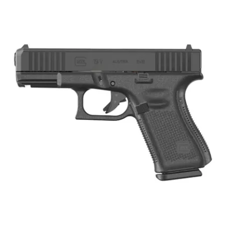 Glock UV1950201 G19 V Compact 9mm Luger 15+1 4.02" Black Barrel & Steel Serrated Slide, Black Polymer Frame w/Accessory Rail, Interchangeable Backstrap