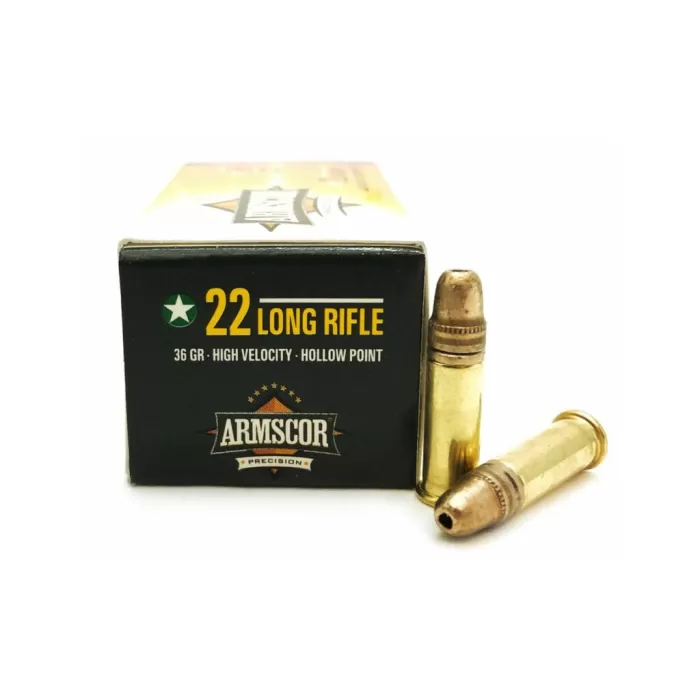 Armscor 22LR ARM50015 36 Grain High Velocity Hollow Point Ammunition - 5000rd Case