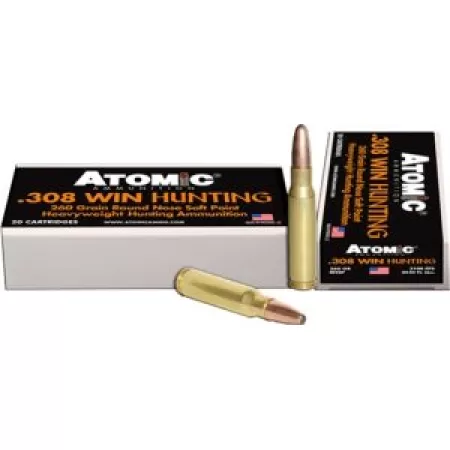 Atomic Ammunition 308 Win 260Gr RN SP 20Rd 10Bx/Cs 00481 858767004812