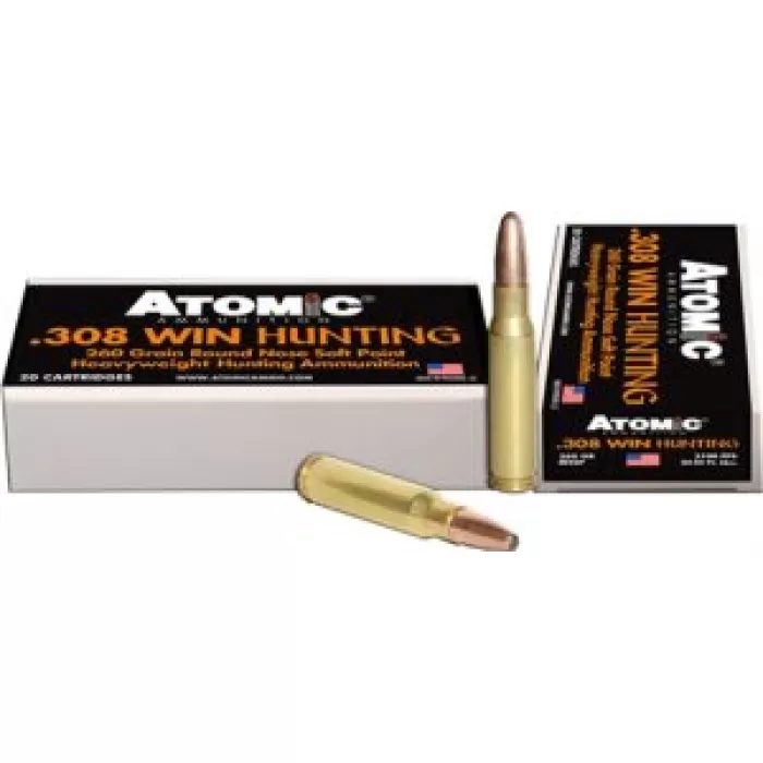 Atomic Ammunition 308 Win 260Gr RN SP 20Rd 10Bx/Cs 00481 858767004812 Atomic Ammunition 308 Win 260Gr RN SP 20Rd 10Bx/Cs 00481 858767004812