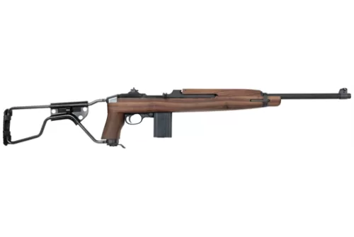 Auto-Ordnance Aom150 M1 Carbine Paratrooper 30 Carbine  18" Barrel 15+1, Black Parkerized Metal Finish, Black Folding Stock, Wood Grip, Crossbolt Safety AOM150C1 602686422017