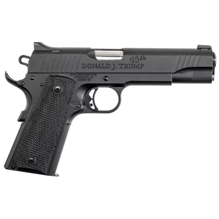 Auto Ordnance 1911 A1 45Th President Trump "Keep America Great" Handgun .45 Acp 5" Barrel 7Rd Magazine V2 1911TCAC3R Auto Ordnance 1911 A1 45Th President Trump "Keep America Great" Handgun .45 Acp 5" Barrel 7Rd Magazine V2 1911TCAC3R