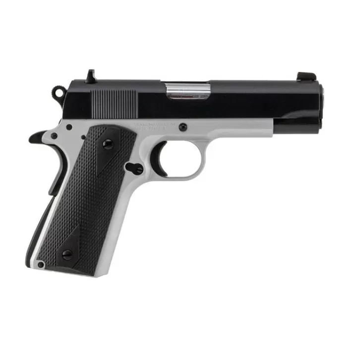 Tisas, 1911 Aviator, Commander, 45ACP, 4.25" Barrel, Aluminum Frame, Cerakote Finish, Black Slide, Rubber Overmolded Grips Tisas, 1911 Aviator, Commander, 45ACP, 4.25" Barrel, Aluminum Frame, Cerakote Finish, Black Slide, Rubber Overmolded Grips