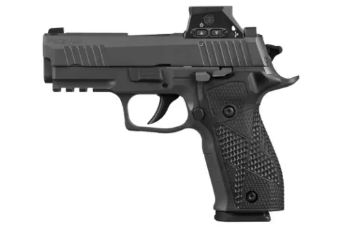 Sig Sauer 226XCA9RXSL P226X w/Optic Carry 9mm Luger 18+1 3.80" Black Bull Barrel, Matte Black DLC Stainless Steel Serrated w/Optic Slide, Black Anodized Alloy Frame w/Picatinny Rail, Black Hogue G10 G